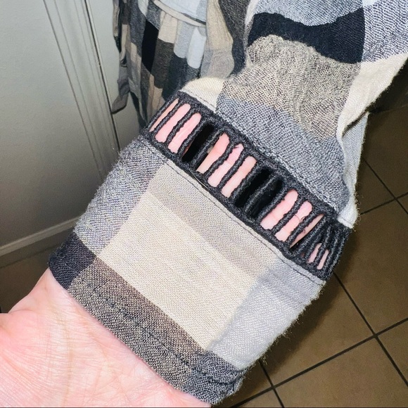 Anthropologie Maeve | Plaid Kimono Tunic Dress - Picture 8 of 14